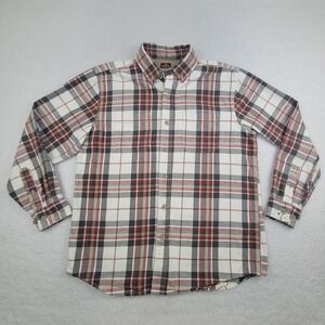 Ridgecut Shirt Mens Large Plaid Flannel Button Up Long Sleeve Workwear Cotton